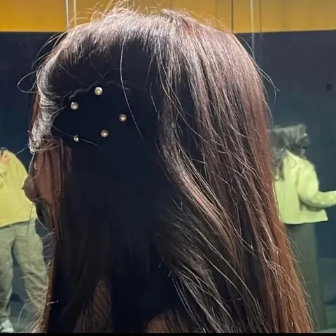 Vintage Velluto Pieghettato Molletta Per Capelli Con Künstliche Perle Sintetiche Elegante Clip A Becco D'anatra Per Donne Gioielli