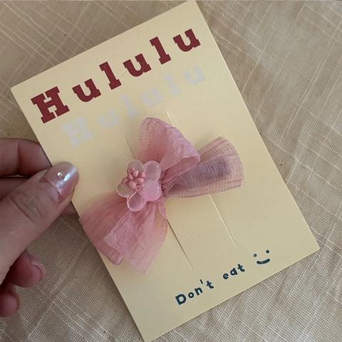 Süße Chiffon Blume Schleife Haarklammern Für Mädchen Netzstoff Schleife Entenschnabel Barrette Weiche Haargummi Kinder Haarschmuck