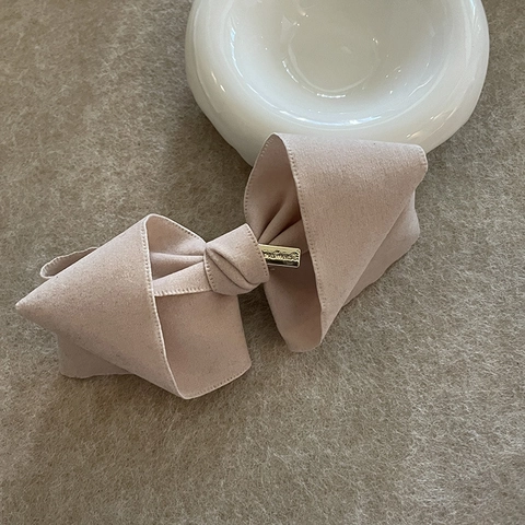 Elegante Fermaglio per Capelli a Fiocco in Tessuto di Lana per Donna Ragazza Accessori per Capelli Moda Stile Coreano