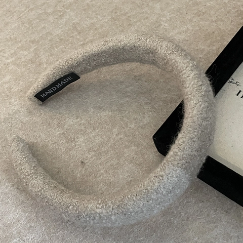 Women Autumn Winter Thickened Lamb Wool Headband High Top Sponge Hair Hoop For Face Washing Casual Plush Hair Accessories
