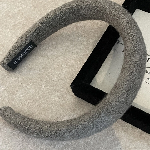 Women Autumn Winter Thickened Lamb Wool Headband High Top Sponge Hair Hoop For Face Washing Casual Plush Hair Accessories