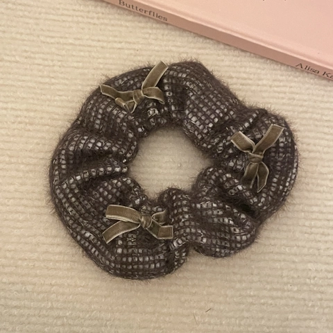Handgemaakte Gebreide Strik Scrunchies Stof Elastische Haarelastiekjes Zachte Oversized Haarklemmen Voor Dames Dagelijks Gebruik