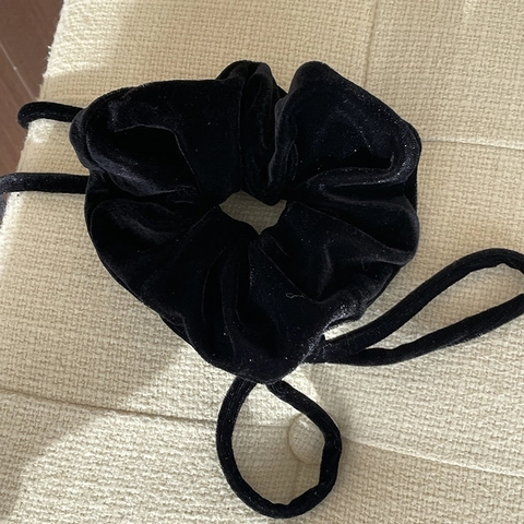 Vintage Fluweel Strik Scrunchies Met Lange Linten Voor Dames Elegante Haarelastiekjes Mode Handgemaakte Haaraccessoires Lint