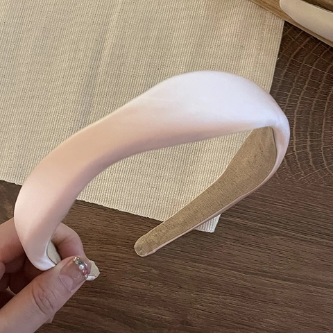 Satin Gepolsterter Schwamm Haarreif Unregelmäßige Linien Mode Textur Haarreifen Süße Stoff Haaraccessoires Damen Alltag