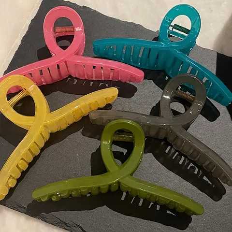 Große Acryl Haarkralle Süßigkeiten Farbe Kreuz Twist Haarklammer Für Damen Rutschfestes Haaraccessoire Starker Halt Styling Tool