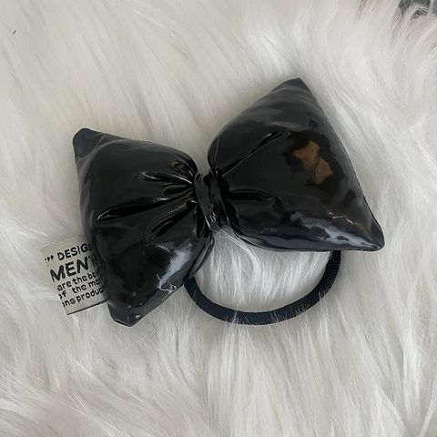Moda Fermaglio per Capelli a Fiocco e Elastico per Capelli a Fiocco per Donna Argento Metallizzato Nero Tessuto 3D Imbottito Forcina Elastico Accessorio Pendolare