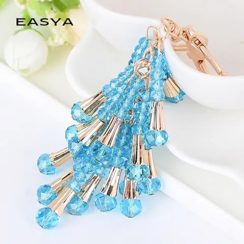Mode Koreanisch Legierung Künstlicher Kristall Perlen Quaste Schlüsselanhänger Elegant Damen Taschenanhänger Exquisite Geschenk Aufhängung