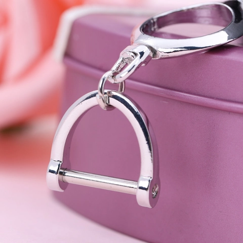 DIY Schlüsselanhänger Zubehör Aus Legierung Metall Karabiner Hufeisen D-Ring Federring Polierte Schlüsselring Teile Für Tasche Autoschlüssel Dekoration
