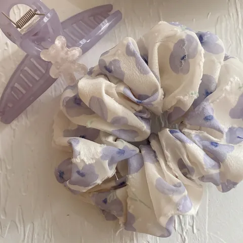 Dolci Elastici in Raso a Fiori E Molla per Capelli in Resina con Cuore Accessori per Capelli Stile Coreano Donna