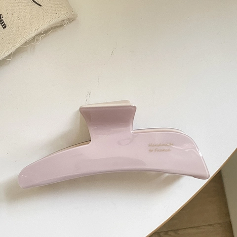 Pinza per Capelli in Acetato Stile Francese Elegante Minimalista Consistenza Gelatina Accessori per Capelli Donna Rosa Viola Blu