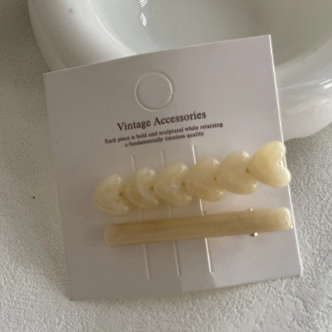 Modische Acryl Herz Haarklammer Set Für Damen Marmor Textur Geometrische Haarnadel Set Täglich Pendeln Haar Zubehör