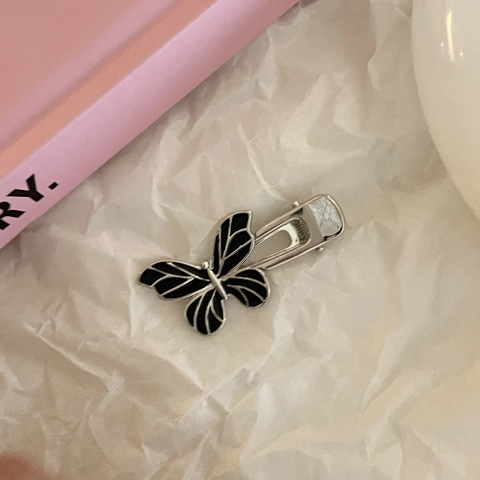 Pince à Cheveux Papillon en Alliage de Métal Vintage Émail Style Y2K Sweet Cool Épingle à Cheveux Bec de Canard Pour Femmes Filles Accessoires de Cheveux de Mode