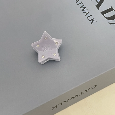 Koreanischer Stil Niedliche Acryl Stern Flügel Haarklammer Für Damen Kleine Strass Acetat Textur Haarschmuck Tägliche Haarnadel
