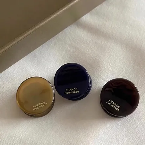 Mini Pinza per Capelli Rotonda in Acrilico Elegante Oro Champagne Piccolo Fermaglio Fatto a Mano per Frangia Donna Accessori