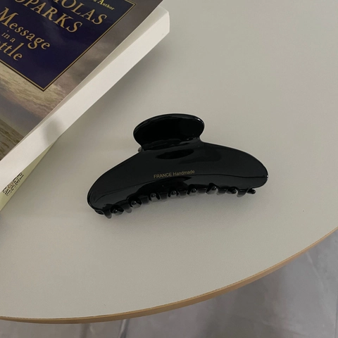 Pinza para el Cabello de Acetato Estilo Francés Elegante Estampado Leopardo Mármol Blanco Garra para el Pelo Mujer