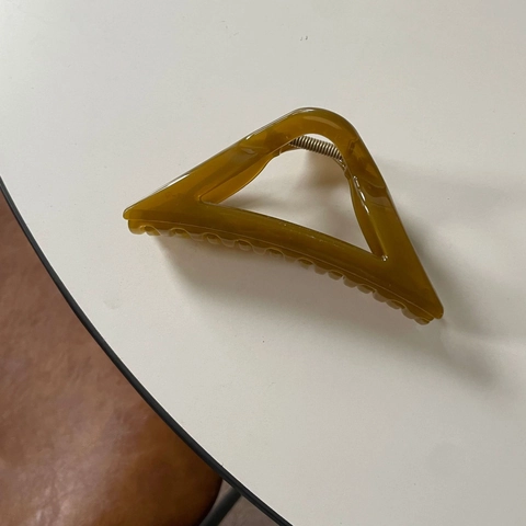 Pinza de Pelo Grande de Acrílico Color Gelatina para Mujer Estilo Ins Triángulo Geométrico Shark Clip Accesorio de Pelo