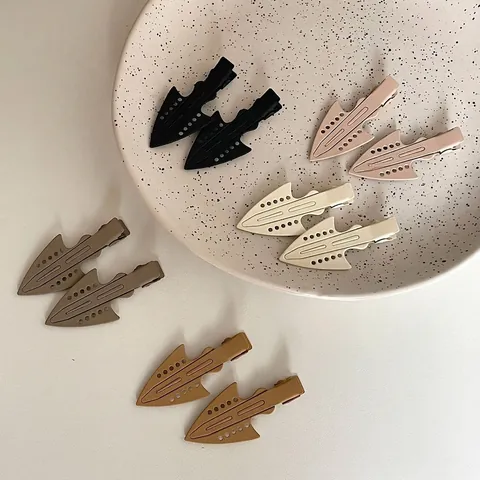 Matte Acryl Geometrische Pijl Eendenbek Haarclip Eenvoudige Haarspeld Voor Vrouwen Dagelijkse Make-up Haarstyling Accessoire