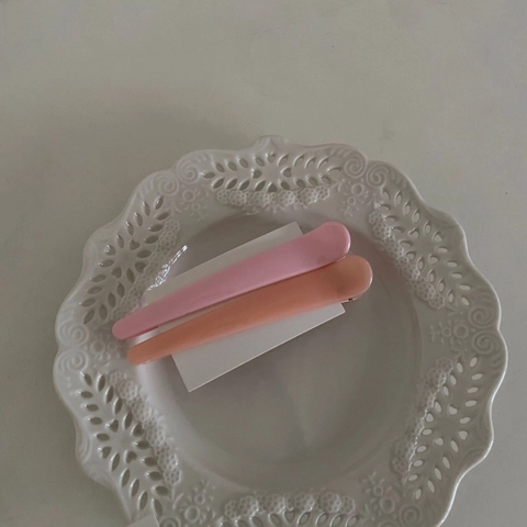 Macaron Color Acrylic Duckbill Hair Clips For Women Sweet Korean Style Handmade Hairpins Fashion Hair Styling Accessories