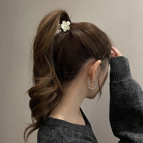 Mini Molletta per Capelli Opaca a Forma di Fiore Piccoli Fermagli Floreali per Donna Accessori per Capelli in Acrilico