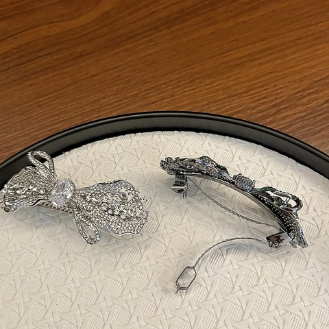 Eleganter Koreanischer Schleife Haarclip Voller Strass Zirkonia Mode Legierung Haarnadel Damen Haar Accessoires Schmuck