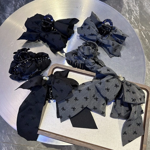 Elegante Stoff Schleife Haarkralle Für Damen Große Chiffon Haarschleife Shark Clip Mode Haarschmuck Täglich Kopfschmuck Geschenk