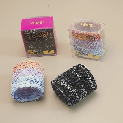 High Elasticity Knitted Hair Ties Durable Seamless Fabric Scrunchies For Women Girls Daily Styling Korean Accessories
