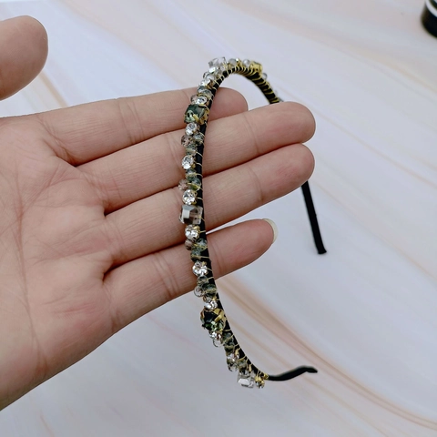 Eleganter Französischer Retro Strass Haarreif Handgefertigt Golddrahtumwickelt Kristall Haarreifen Mode Haarschmuck Für Damen Party