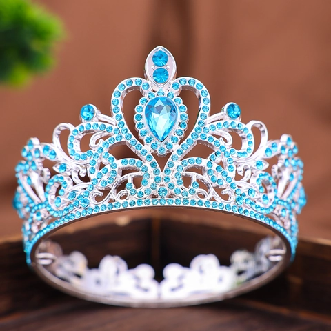 Corona Diadema Barroca Vintage de Aleación con Diamantes de Imitación Diseño de Corazón y Volutas para Boda Cumpleaños Fiesta Accesorios de Pelo de Novia