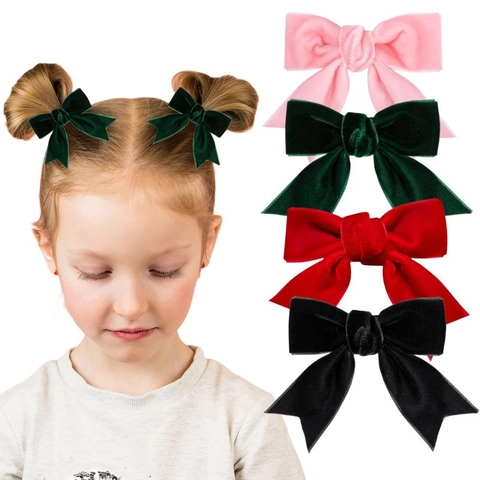 Süße Schwalbenschwanz Samt Schleife Haarspange Ballett Stil Prinzessin Handgemachte Haarschmuck Für Kinder Mädchen Elegant Kopfschmuck