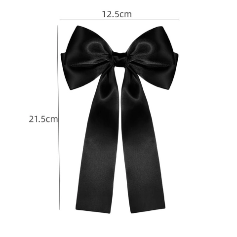Große Satin Schleife Haarspange Mit Langen Bändern Elegante Haarnadeln Süßer Haarschmuck Für Mädchen Damen Täglicher Kopfschmuck