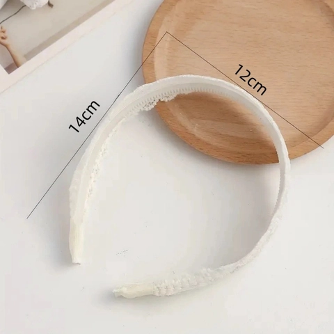 Elegant Mixed Materials Embroidered Lace Wide Headband For Women Vintage Floral Hollow Out Hair Hoop Sweet Hair Accessories