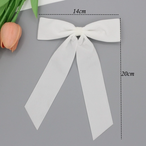 Pince à Cheveux Nœud en Velours Vintage Avec Longs Rubans Pince à Bec de Canard Minimaliste Élégante Accessoire de Coiffure Femme
