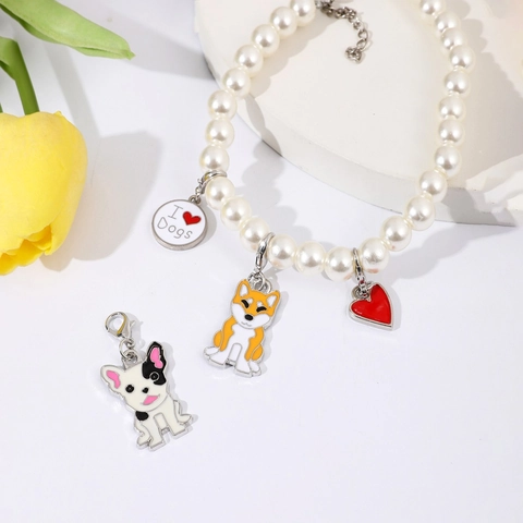 Cartoon Dog Metal Keychain Enamel Animal Pendant Cute Shiba Inu Husky Poodle French Bulldog Keyring For Bag Charm Women Jewelry