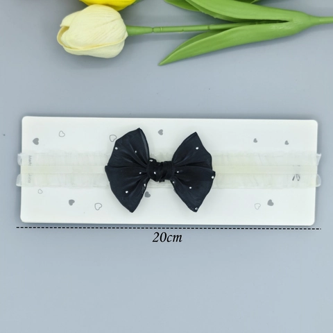 Baby Girl White Lace Bow Headband Flower Princess Hair Band Elastic Hair Accessories For Toddler Infant Birthday Party Gift