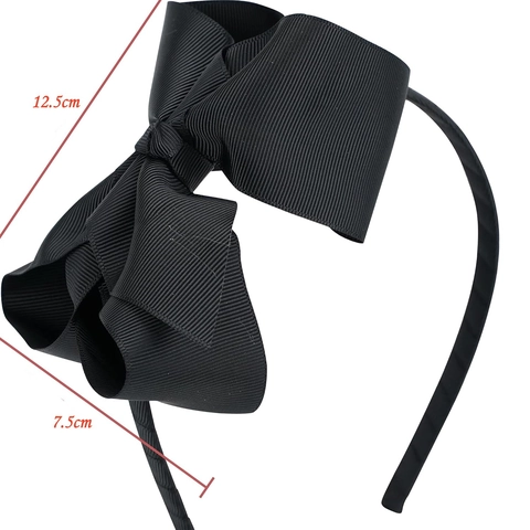 Girls Large Grosgrain Ribbon Bow Headband Sweet Colorful Handmade Hair Band For Daily Party Fashion Hair Accessories