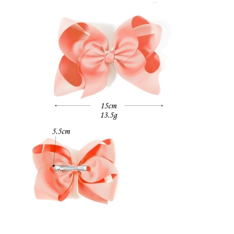 Pinzas Para El Cabello Con Lazo De Cinta De Grosgrain De 6 Pulgadas Para Niñas Accesorios Hechos A Mano Con Pinzas De Cocodrilo
