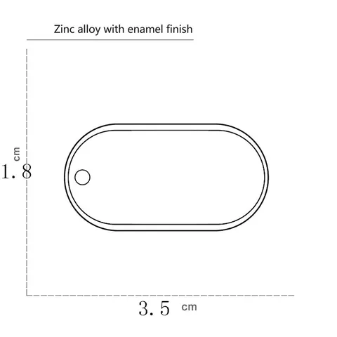 US Flag Pet ID Tag Zinc Alloy Enamel Dog Tag Customizable Anti-Lost Identification Pendant For Cat Dog Collar Accessories