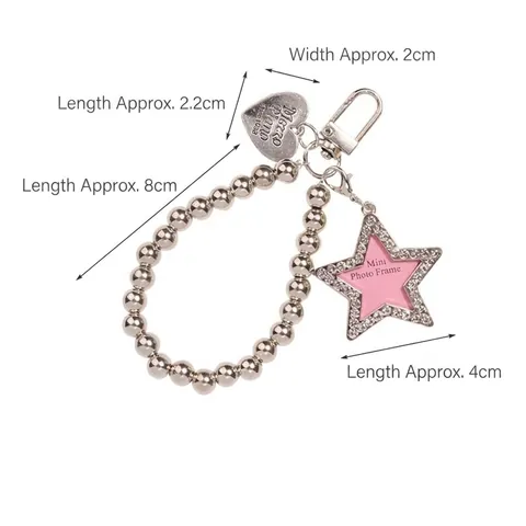 Zilveren Kralenketting Huisdier Fotolijst Hanger Hart Ster Bot Vorm Legering Strass Hond Kat Halsband Bedeltje Sleutelhanger Accessoire
