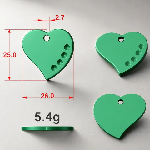 Placa Identificación de Metal con Huella de Diamantes para Mascota Antipérdida Perro Placa de Nombre Forma Corazón Redondo Hueso para Collares