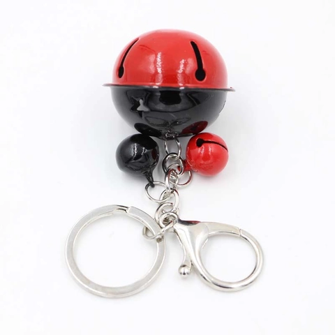 Cartoon Splicing Metalen Bel Sleutelhanger Kleurrijke Holle Ster Moffellak Bel Hanger Accessoires Voor Tas Sleutels Cadeau Unisex