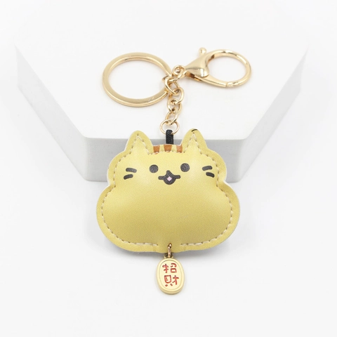 Cartoon Glückskatze Shiba Inu PU Leder Schlüsselanhänger Maneki Neko Tasche Anhänger Mit Metallanhänger Für Autoschlüssel Deko Süßes Geschenk