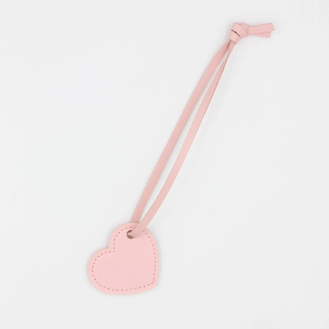 Fashion PU Leather Heart Keychain Cute Heart Shape Bag Pendant With Stitching Car Keyring Charm For Women Girls Gift