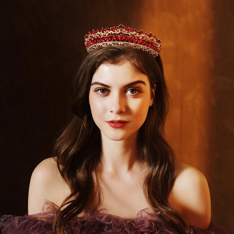 Luxuriöse Legierung Strass Tiara Krone Für Damen Vintage Bunte Kristall Hochzeit Geburtstag Party Braut Haarschmuck