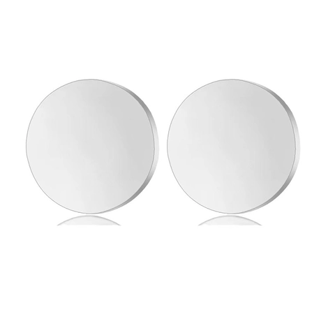 Disco Rotondo Vuoto in Acciaio Inossidabile Lucidato a Specchio Targhetta in Metallo Per Incisione Laser DIY Creazione Gioielli