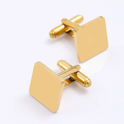 Gemelos Cuadrados de Acero Inoxidable Minimalistas para Hombre Pulido Geométrico Negocios Camisa Formal Traje Joyería de Moda Boda