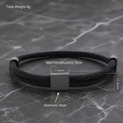 Pulsera del Zodíaco de Acero Inoxidable para Hombre Mujer Ajustable Tejida de Cuerda de Milán Pulsera de 12 Constelaciones Joyería Regalo