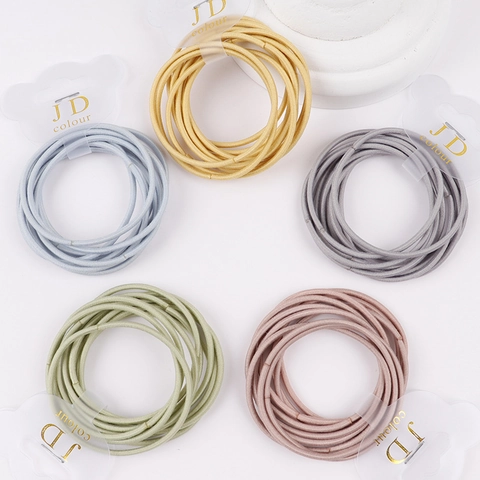 Coleteros de Mujer Estilo Coreano Colores Caramelo Alta Elasticidad Sin Costuras Soportes de Coleta Básicos Accesorios para el Cabello Minimalistas