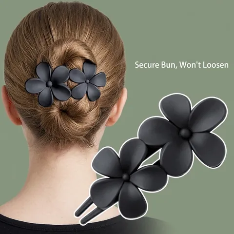 Fermaglio per Capelli a Farfalla Fiore in Resina Opaca Dolce Stile Coreano Clip a Becco d'Anatra Copricapo Floreale Donna Accessori Capelli