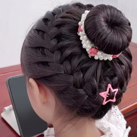 Handgefertigt Süß Französisch Künstliche Perle Rose Haargummi Satin Blume Hochelastische Scrunchies Für Damen Elegante Kopfschmuck