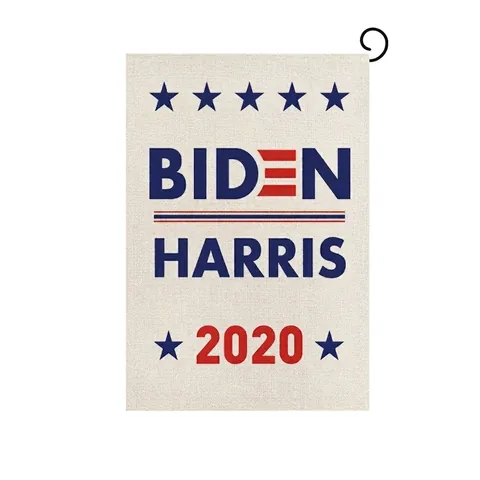 Σημαία Κήπου Biden Harris 2020 Διπλής Όψης Λινό Burlap Yard Banner Υπαίθρια Αμερικανική Εκλογή Διακοσμητική Μικρή Σημαία